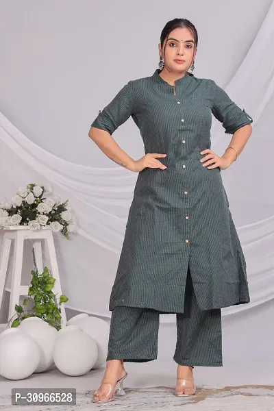 Fancy Cotton Kurta Bottom Set For Women-thumb0