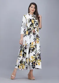 Multicoloured Rayon Printed Kurtas For Women-thumb3