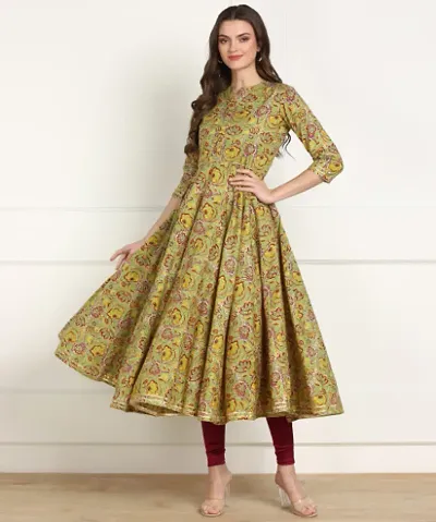 Attractive Rayon Anarkali Kurta For Women