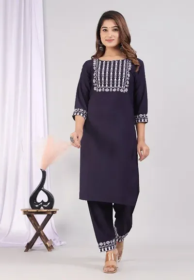 Fancy Crepe Kurta Set For Women