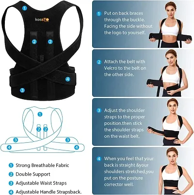 Posture Corrector for Men and Women, Back support for Lower and Upper Back Brace Support and Pain Relief belt with Nine inch double Magnetic Plates at back Universal (Small, Medium, Large, XL) 67% off