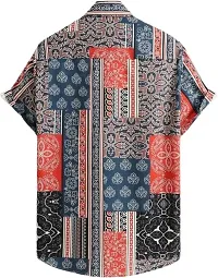 Reliable Multicoloured Polyester Blend Printed Casual Shirt For Men-thumb1