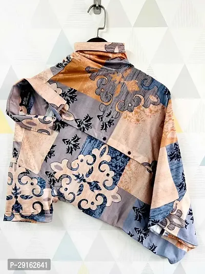 Reliable Beige Polyester Blend Printed Casual Shirt For Men