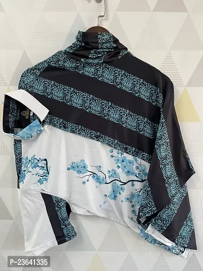 Trendy Multicoloured Lycra Blend Printed Casual Shirt For Men-thumb0