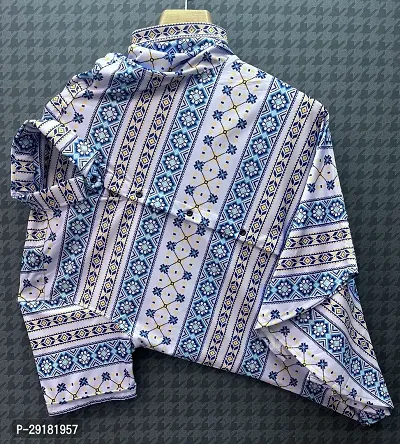 Reliable Multicoloured Lycra Blend Printed Casual Shirt For Men-thumb0