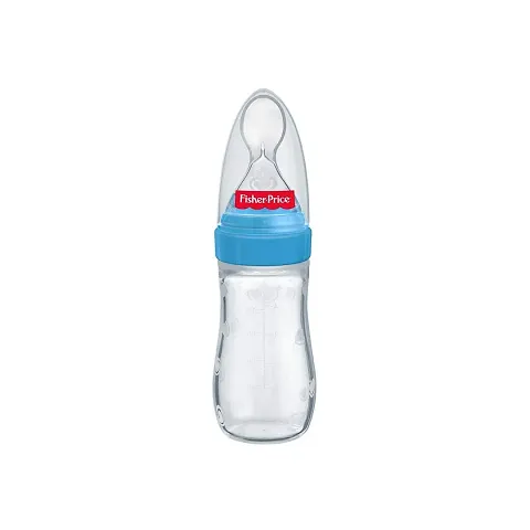 Fisher-Price Ultra Care Soft Spoon Food Feeder for Babies (125 ml/5 Oz, Blue)