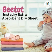 beetot New Born Baby Rapid Dry Sheet, Urine Sheet for New Born Babies, Baby Bed Protector Sheet, Salmon Rose (Super King)-thumb1