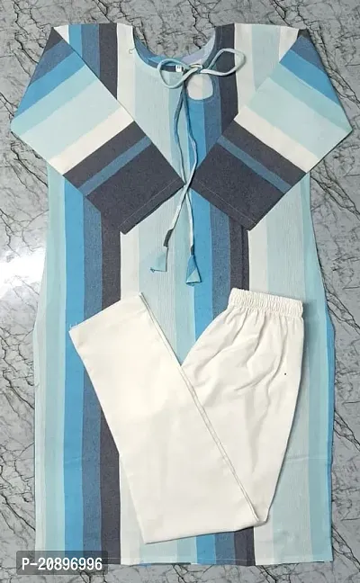 Khadi Cotton Kurti With Pants