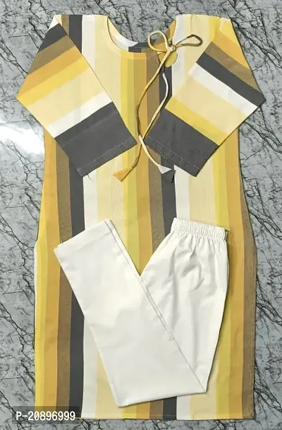 Khadi Cotton Kurti With Pants