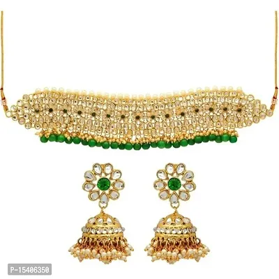 Ankit Creation Gold Plated Traditional Brass Ruby Green Stone Bajuband /Vanki/Armlet Rajwadi Jewellery for Women Design_552