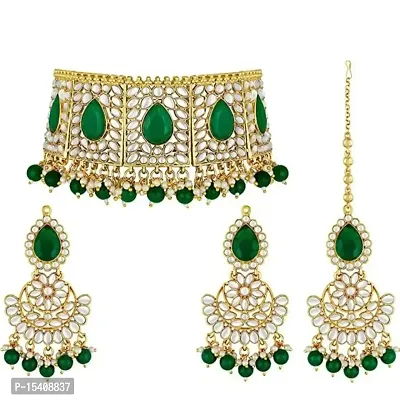 Ankit Creation Gold Plated Traditional Brass Ruby Green Stone Bajuband /Vanki/Armlet Rajwadi Jewellery for Women Design_571-thumb0