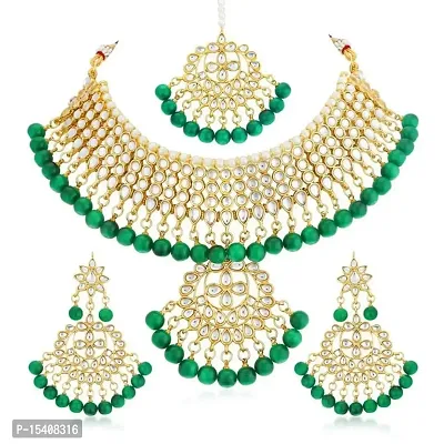 Ankit Creation Gold Plated Traditional Brass Ruby Green Stone Bajuband/Vanki/Armlet Rajwadi Jewellery for Women Design_185