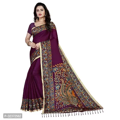 Stunning Polycotton Printed Women Saree without Blouse piece-thumb0