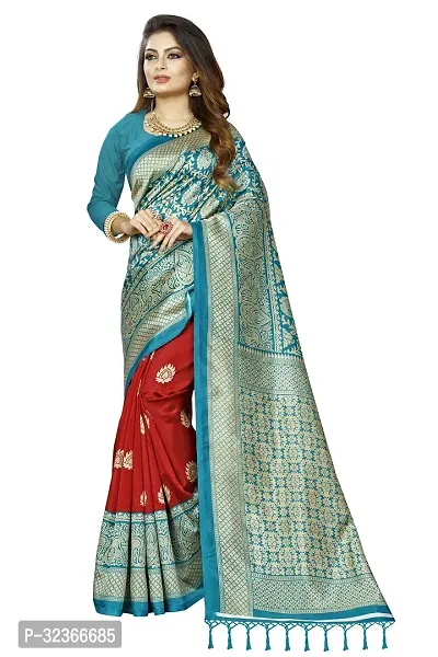 Beautiful Polycotton Printed Women Saree without Blouse piece-thumb0