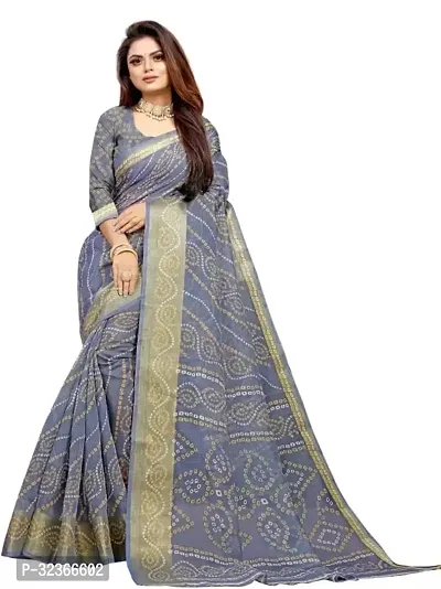 Beautiful Polycotton Printed Women Saree without Blouse piece-thumb0