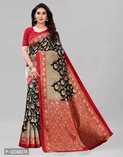 Beautiful Polycotton Printed Women Saree without Blouse piece-thumb0