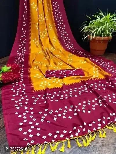 Stunning Polycotton Printed Women Saree without Blouse piece-thumb0