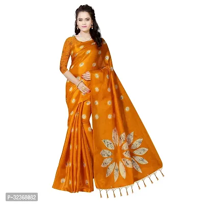 Beautiful Polycotton Printed Women Saree without Blouse piece-thumb0