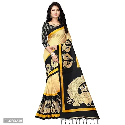 Beautiful Polycotton Printed Women Saree without Blouse piece-thumb0