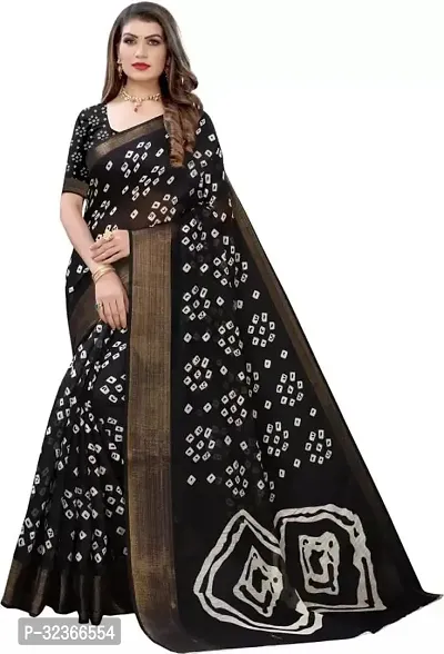 Beautiful Polycotton Printed Women Saree without Blouse piece-thumb0