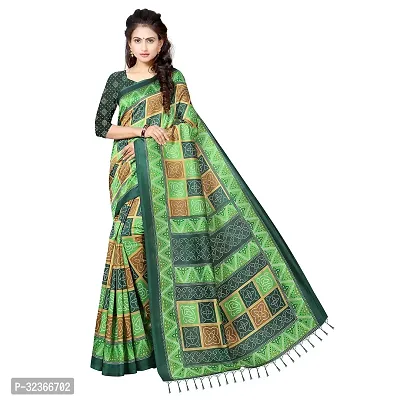 Beautiful Polycotton Printed Women Saree without Blouse piece-thumb0