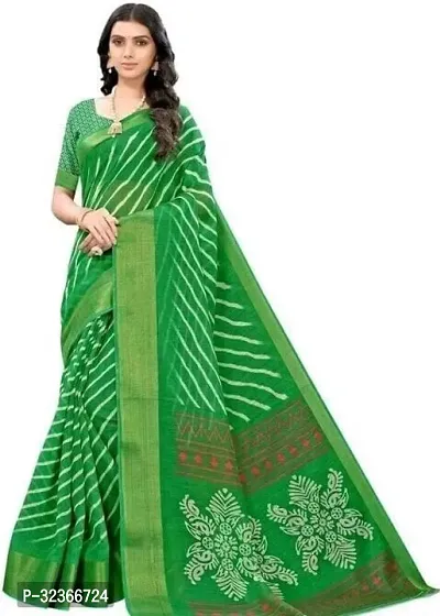 Beautiful Polycotton Striped Women Saree without Blouse piece-thumb0