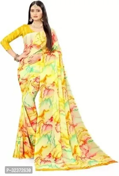 Stunning Polycotton Dyed Women Saree without Blouse piece-thumb0