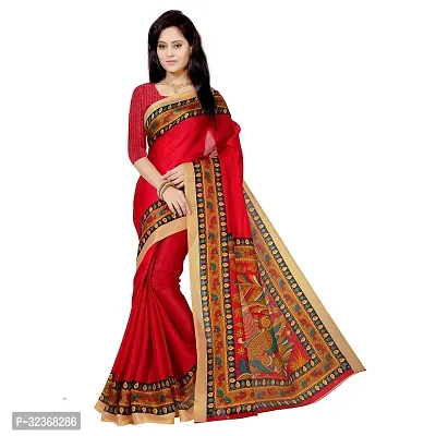 Beautiful Polycotton Printed Women Saree without Blouse piece-thumb0