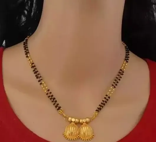 Stylish Women Traditional Plated Latest Stylish Designer Vati Mangalsutra /Tanmaniya Vati /Nallapussalu For Women