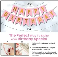 Happy Birthday Decoration For Girls - 49Pcs Birthday Decoration Items for Girl | Rose Gold Birthday Decoration Kit | Birthday Balloons Decorations for Girls | Happy Birthday Decoration for Girl-thumb2