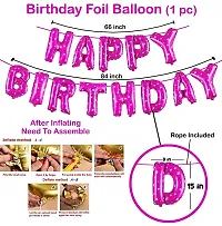 3rd Birthday Decoration Items For Baby,Girls With Fairy Lights - 57Pcs Pink Third Birthday Decoration - For 3 Year material FOIL, LATEX, RUBBER-thumb2