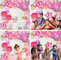 Pink Balloons Garland Arch Kit -47Pcs For Happy Birthday Balloon Decoration Girls, Women, Wife/Balloon Garland Kit/Ballon Arch Kit/Pink Metallic Helium Ballons/Ballon Items For Deacute;cor-thumb2