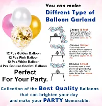 Pink Balloons Garland Arch Kit -47Pcs For Happy Birthday Balloon Decoration Girls, Women, Wife/Balloon Garland Kit/Ballon Arch Kit/Pink Metallic Helium Ballons/Ballon Items For Deacute;cor-thumb3