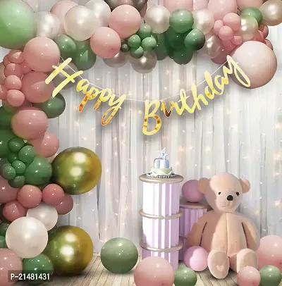 Birthday Decoration Items - 71Pcs Birthday Decoration Kit | Multicolor Balloons For Birthday | Birthday Decoration Items For Girl | Balloon Decoration For Birthday | Happy Birthday Banner