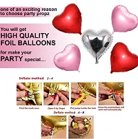 Anniversary Day Decoration Kit-Pack Of 36,Anniversary Day Balloon Decoration Items|With HeartRose Gold Love Balloon|Anniversary Gift For Boyfriend,Girlfriend,Couples,Anniversary-thumb3