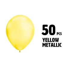 Yellow Metallic Balloons - 50Pcs Yellow Metallic Balloons Yellow Balloons For Decoration Yellow Balloon Decoration For Birthday-thumb2