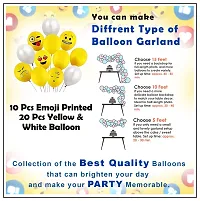 Smiley Balloons for Birthday Decoration- Pack of 38 Pcs, Smiley Birthday Theme For Kids  Emoji Theme Birthday Decoration Kit-thumb3