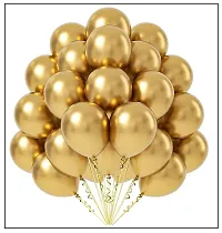 75 pcs Gold Blue White Chrome Balloons for Birthday Decoration items celebration Anniversary Girls Boys Men Women-thumb1