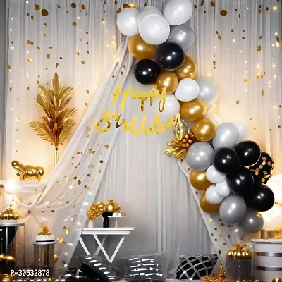 41 pcs Birthday decoration Item For Cabana Tent Happy Birthday decoration set With Net Curtain Set Combo