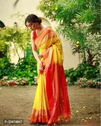 Stylish Pure Cotton Saree-thumb0