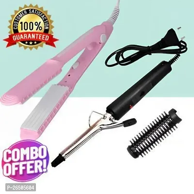 Modern Hair Styling Straighteners with Curler