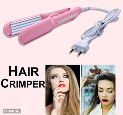 Hair Crimper Styler Machine for Hair Electric Quick Heating Hair Style ( Professional Hair Straightener , Hair Curler , Hair Crimper , Hair Style ) (Assorted, 1 - Pcs).-thumb0