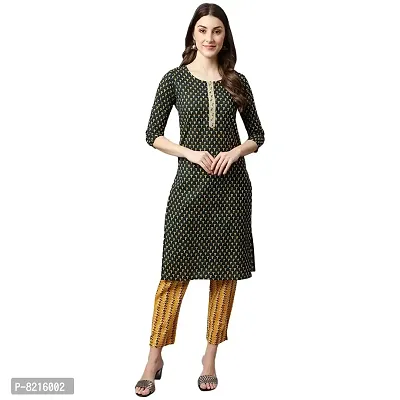 Shinoy Women Cotton Printed Kurta And Palazzo Set (OFF-10)-thumb0