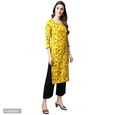 Shinoy Womens Rayon Printed Straight Kurta (OFF-09)-thumb4