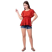 Shinoy Womens Printed Crepe Frok type Top-thumb2