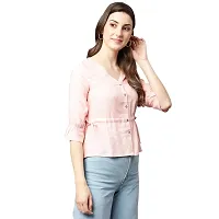 Shinoy Womens Rayon Liva Solid Top (SH-04_Pink; XL)-thumb5