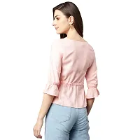 Shinoy Womens Rayon Liva Solid Top (SH-04_Pink; XL)-thumb3