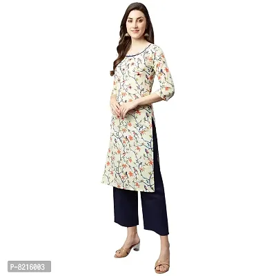 Shinoy Womens Cotton Printed Straight Kurta (OFF-15)-thumb2