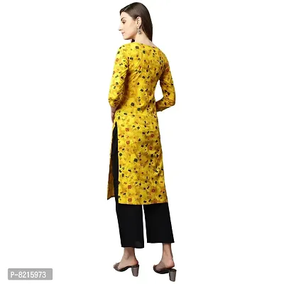 Shinoy Womens Rayon Printed Straight Kurta (OFF-09)-thumb3