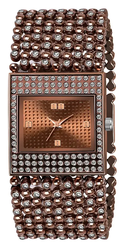 Silver Square Braclet Analog Watch for Women 1-LR-288